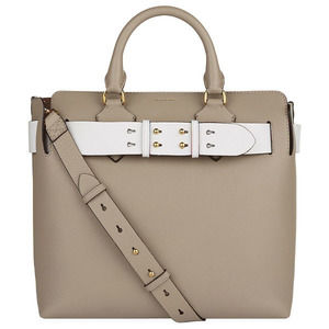 Burberry Outlet Leather Handbag Grey